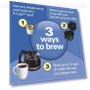 Thumbnail FlexBrew Trio 2-Way Coffee Maker, Compatible with K-Cup Pods or Grounds, Single Serve & Full Pot — Coffee & Espresso Combos, Hamilton Beach