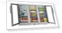 Thumbnail Triple Door Refrigerator, Stainless Steel, 11.3 Cubic Feet — Drink Coolers, KoolMore