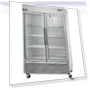 Thumbnail Two Door Glass Reach-In Refrigerator, 49 cu. ft, Stainless Steel — Mini Fridges, Arctic Air