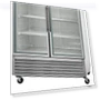 Thumbnail Two Door Glass Reach-In Refrigerator, 49 cu. ft, Stainless Steel — Mini Fridges, Arctic Air