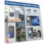 Thumbnail Wireless Doorbell with 3 Receivers, IP55 Waterproof, 1300 FT Range, 55 Chimes — Kits, SURFOU