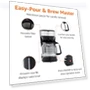 Thumbnail 12-Cup Coffee Maker with Reusable Filter, Black & Stainless Steel — Coffee Makers, Amazon Basics