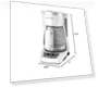 Thumbnail 12-Cup Digital Coffee Maker, Programmable, Washable Basket Filter, Auto Brew — Coffee & Espresso Combos, BLACK+DECKER
