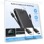 Превью Portable Charger 33800mAh USB C Power Bank with Built-in Cables & AC Wall Plug — Charging Solutions