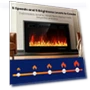 Thumbnail 36" Electric Fireplace Insert with Remote Control, 12 Flame Colors, Slim Black Design — Electric Heating Solutions, RealSmart