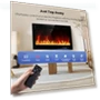 Thumbnail 36" Electric Fireplace Insert with Remote Control, 12 Flame Colors, Slim Black Design — Electric Heating Solutions, RealSmart