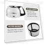 Превью Automatic 5-Cup Brew & Drip Coffee Maker with Reusable Filter — Coffee Makers, Elite Gourmet