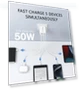 Превью 50W 5-Port USB C Wall Charger Brick with Fast Charging — Charging Solutions, Qwinjwin