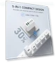 Превью 50W 5-Port USB C Wall Charger Brick with Fast Charging — Charging Solutions, Qwinjwin