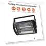 Thumbnail Ceiling Mounted Space Heater with Halogen Light, 1500W, Adjustable Tilt — Heater Spare Components, Comfort Zone
