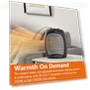 Thumbnail Ceramic Space Heater, Portable Heater for Indoor Use, 1500W, Black — Portable Heating Solutions, Amazon Basics