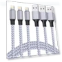 Превью MFi Certified Lightning Cable 3PACK 6FT Nylon Braided USB Charging Cable — Lightning, TAKAGI