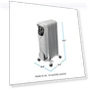 Превью Oil-Filled Radiator Space Heater with Adjustable Thermostat — Portable Heating Solutions, Comfort Zone