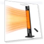 Thumbnail Outdoor Indoor Electric Patio Heater, 1500W Portable Tower Infrared Heater — Patio Heaters, thermomate