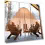 Превью 48,000 BTU Propane Patio Heater with Wheels and Round Table — Heater Covers, OLIXIS