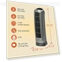 Thumbnail Portable Oscillating Ceramic Space Heater Tower with Digital Display and Remote Control — Portable Heating Solutions, Lasko