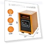 Thumbnail Portable Space Heater with Remote Control, 1500-Watt — Heater Spare Components, Dr Infrared Heater