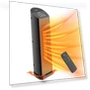 Thumbnail 70° Oscillating Tower Electric Heater with Remote — Portable Heating Solutions, QOWETU