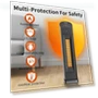 Thumbnail 70° Oscillating Tower Electric Heater with Remote — Portable Heating Solutions, QOWETU