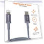 Thumbnail MFi Certified Fast Charging USB-C to Lightning Nylon Braided Charger Cable — Lightning, Amazon Basics