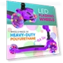 Thumbnail 3-Wheeled Scooter for Kids with LED Lights and Adjustable Handlebar — Balance Bikes, Hurtle