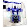 Thumbnail 360° Rotating RC Deformation Robot Car Toy with LED Light — Interactive Figures & Robots, KKONES