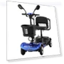 Thumbnail 4 Wheel Compact Foldable Electric Mobility Scooter with Lights and Basket — Mobility Scooters, WheelWavi