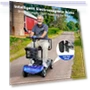 Thumbnail 4 Wheel Compact Foldable Electric Mobility Scooter with Lights and Basket — Mobility Scooters, WheelWavi