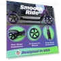 Превью Adjustable Height Folding Scooter with Large Wheels and Anti-Shock Suspension — Push Scooters, SKIDEE