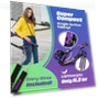 Превью Adjustable Height Folding Scooter with Large Wheels and Anti-Shock Suspension — Push Scooters, SKIDEE