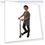 Thumbnail Dinosaur Scooter with Light Up Wheels, Adjustable Handlebar — Push Scooters, Ozbozz