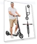 Thumbnail Folding Adjustable Adult Scooter with Big Wheels — Push Scooters, LEEYV