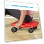 Превью Green Indoor Scooter Board with Handles for Kids — Balance Bikes, hand2mind