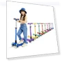 Превью 3 Wheel Kick Scooter for Kids with LED Lights and Adjustable Handlebar — Balance Bikes, Lifemaster