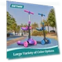 Превью Folding Kick Scooter for Kids with Light-Up Wheels and Adjustable Handlebar — Push Scooters, Gotrax