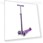 Превью Maxi Deluxe LED Three-Wheeled Scooter with Light-Up Wheels for Kids — Balance Bikes, Micro