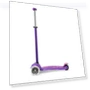 Превью Maxi Deluxe LED Three-Wheeled Scooter with Light-Up Wheels for Kids — Balance Bikes, Micro