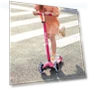 Превью Maxi Deluxe LED Three-Wheeled Scooter with Light-Up Wheels for Kids — Balance Bikes, Micro