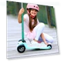 Превью Maxi Deluxe LED Three-Wheeled Scooter with Light-Up Wheels for Kids — Balance Bikes, Micro