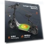 Превью Peak 1200W Electric Scooter with Seat, 30 Miles Range, 20MPH, Foldable Commuter Scooter — Electric Vehicles, Caroma