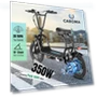 Превью Peak 1200W Electric Scooter with Seat, 30Miles Range, 20MPH Top Speed, Foldable — Electric Self-Balancing Scooters, Caroma