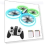 Thumbnail RC Drone with Altitude Hold and Headless Mode for Kids — Interactive Figures & Robots, HASAKEE