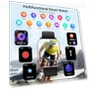 Превью 1.85" Smartwatch with Heart Rate Monitor, Sleep Tracker, 120+ Sport Modes — Smartwatches, ganopterygon