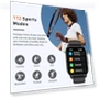 Thumbnail 1.95" Smartwatch with Bluetooth Calls, 110+ Sports Modes, Heart Rate Monitor — Smartwatches, Cillso