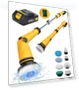 Thumbnail 1200 RPM Battery Electric Spin Scrubber with 8 Brushes and Smart Display — Electric Facial Cleansers & Devices, qimedo