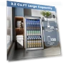 Thumbnail 130 Can Beverage Refrigerator Cooler with Digital Temperature Control — Drink Coolers, Electactic