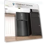 Превью 3.2 Cu.Ft Mini Fridge with Freezer, Double Door Compact Refrigerator — Mini Fridges, HOMCOM