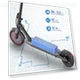 Thumbnail Folding Electric Scooter for Adults and Teens with Dual Braking and Suspension — Push Scooters, MAXSHOT