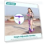 Thumbnail Kick Scooter for Kids with LED Lighted Wheels, Adjustable Handlebars — Electric Vehicles, Gotrax