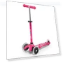 Thumbnail Mini Deluxe LED Three-Wheeled Lean-to-Steer Scooter — Balance Bikes, Micro